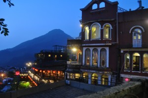 「九分茶坊」からみた夕方の景色 「九分茶坊」からみた夕方の景色
