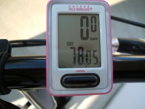 自転車のメーター(78km) 自転車のメーター(78km)