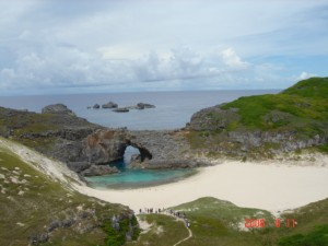 父島の定番　南島扇池