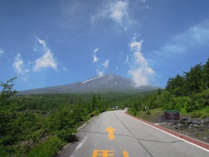 須走口 駐車場にて